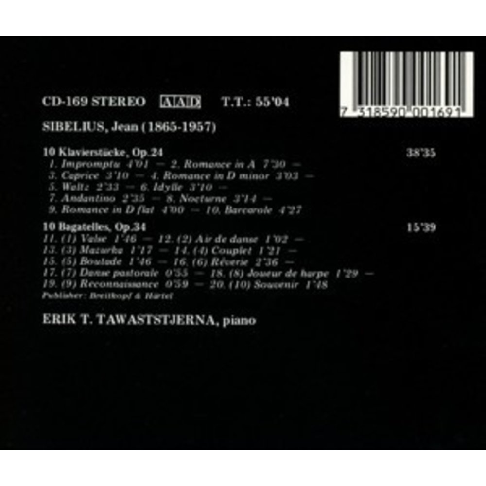 BIS Sibelius - (2) Orig. Piano Ii