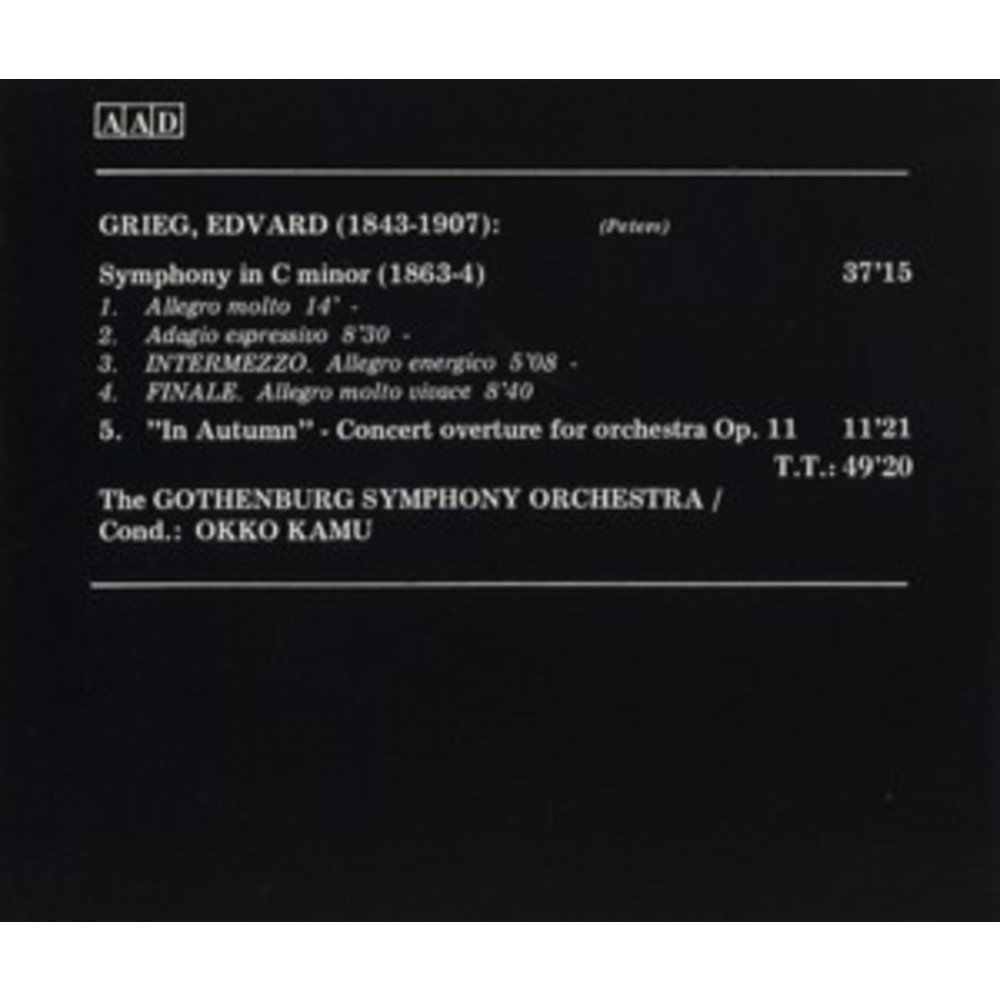 BIS Grieg - Symphony C