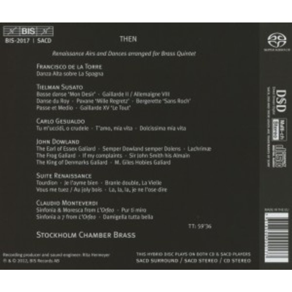 BIS Then - Renaissance Airs And Dances