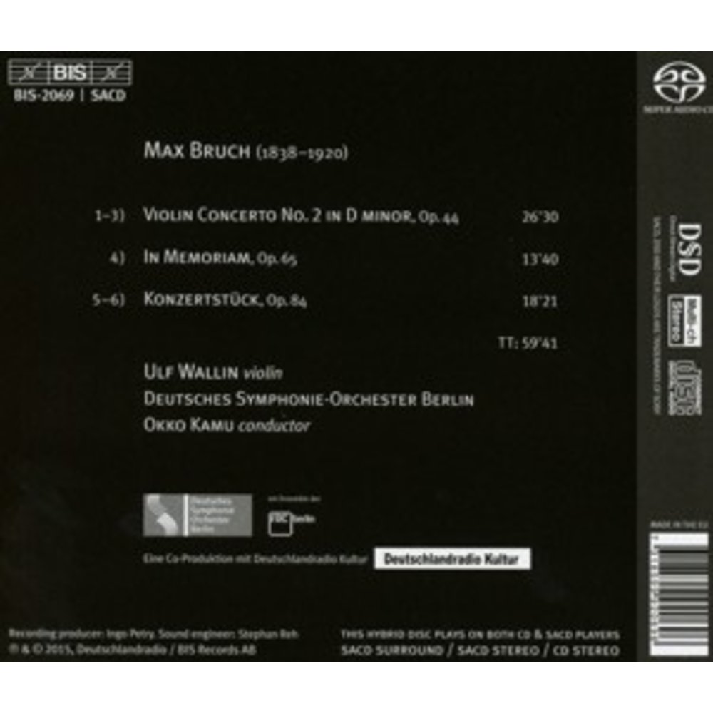 BIS Bruch Violin Concerto No.2