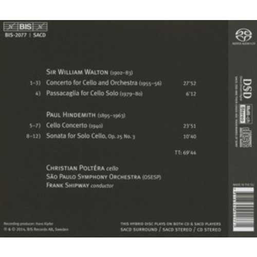 BIS Walton & Hindemith - Cello Concertos