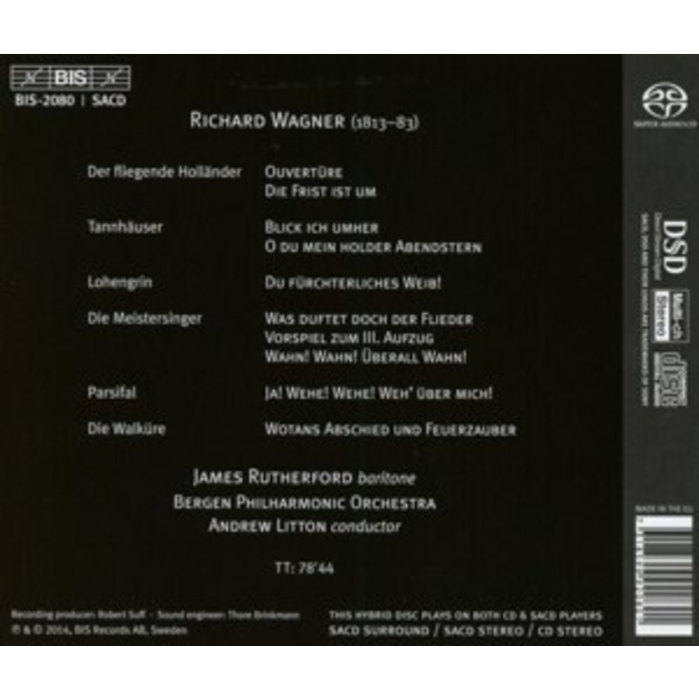 BIS James Rutherford Sings Wagner