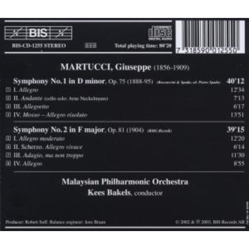 BIS Martucci - Symf. 1+2