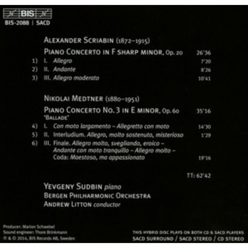 BIS Piano Concerto No. 3 / Piano Concerto