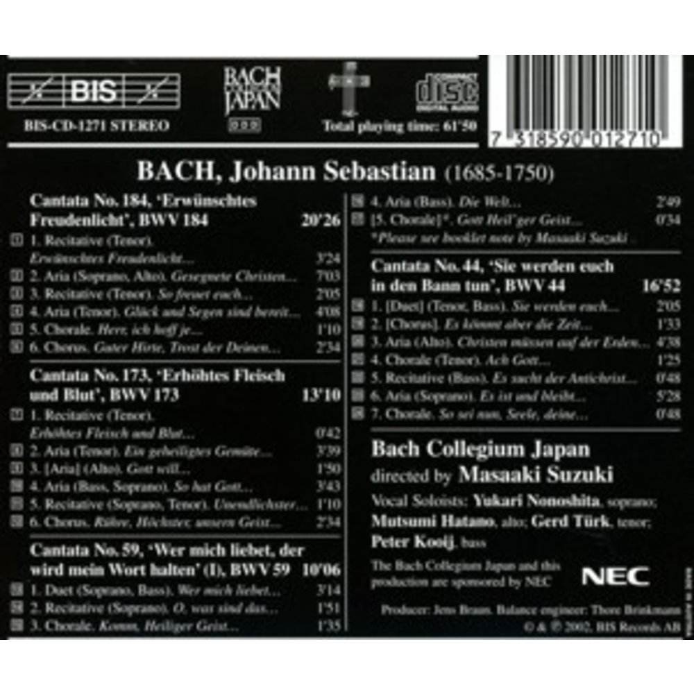 BIS Bach - Cantatas 20