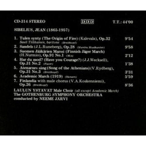 BIS Sibelius - (20) Origin Of Fire