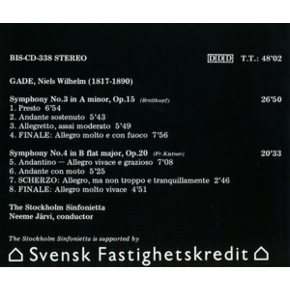 BIS Gade - Symphonies I