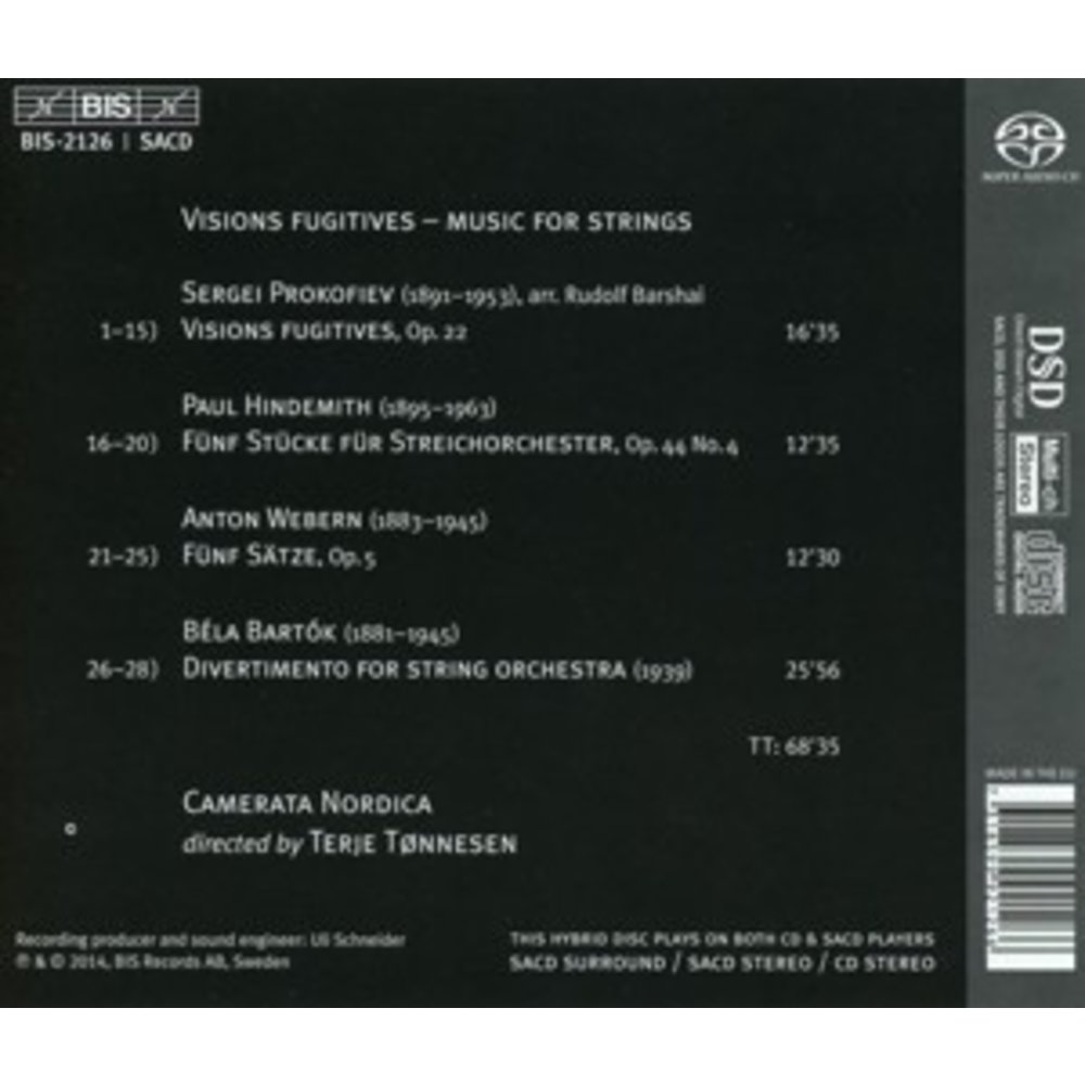 BIS Visions Fugitives - Music For Strings