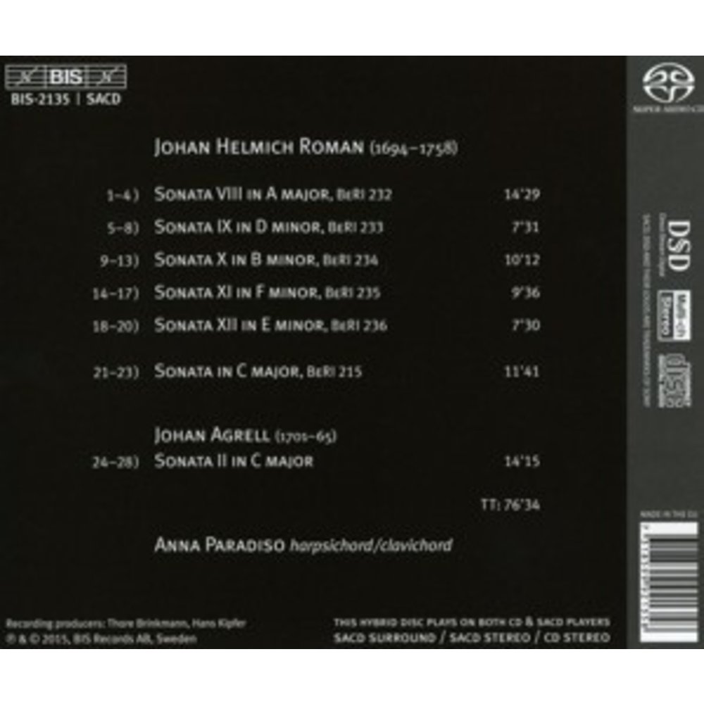 BIS The 12 Keyboard Sonatas Nos 8-12