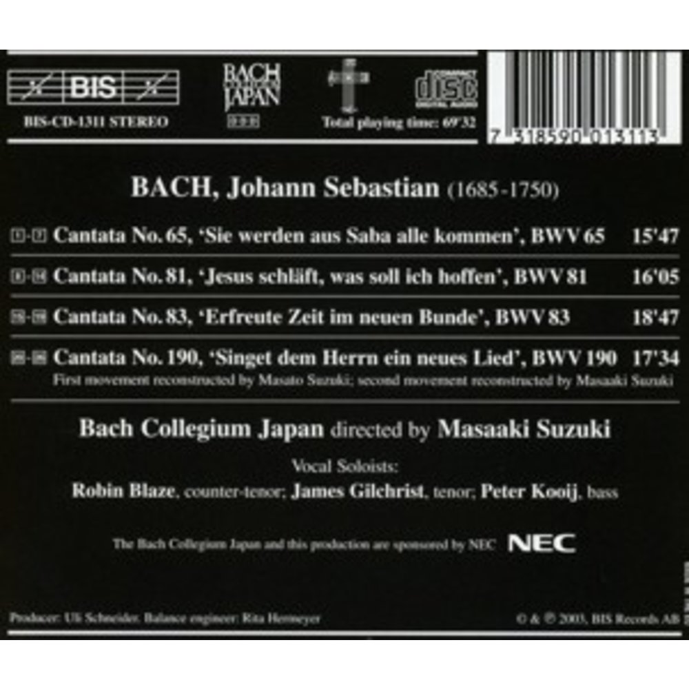 BIS Bach - Cantatas 21