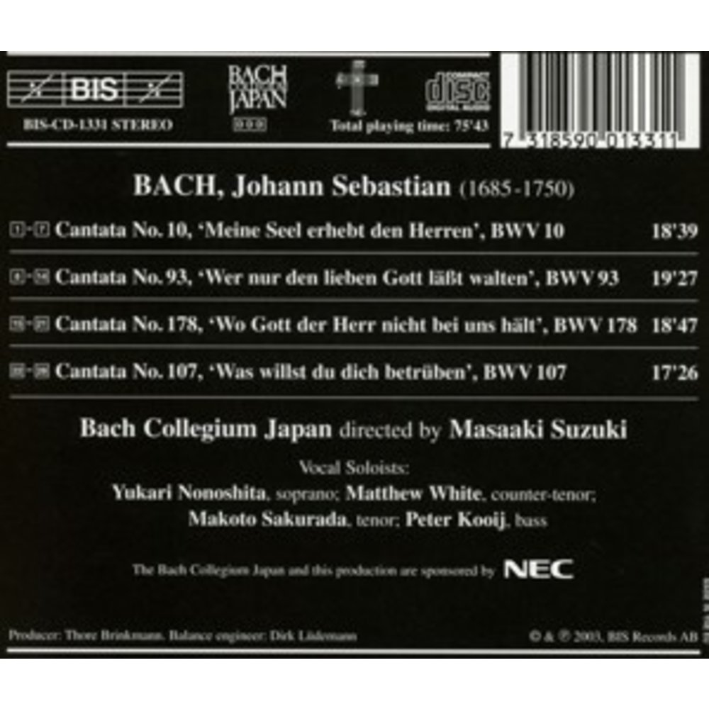 BIS Bach - Cantatas 23