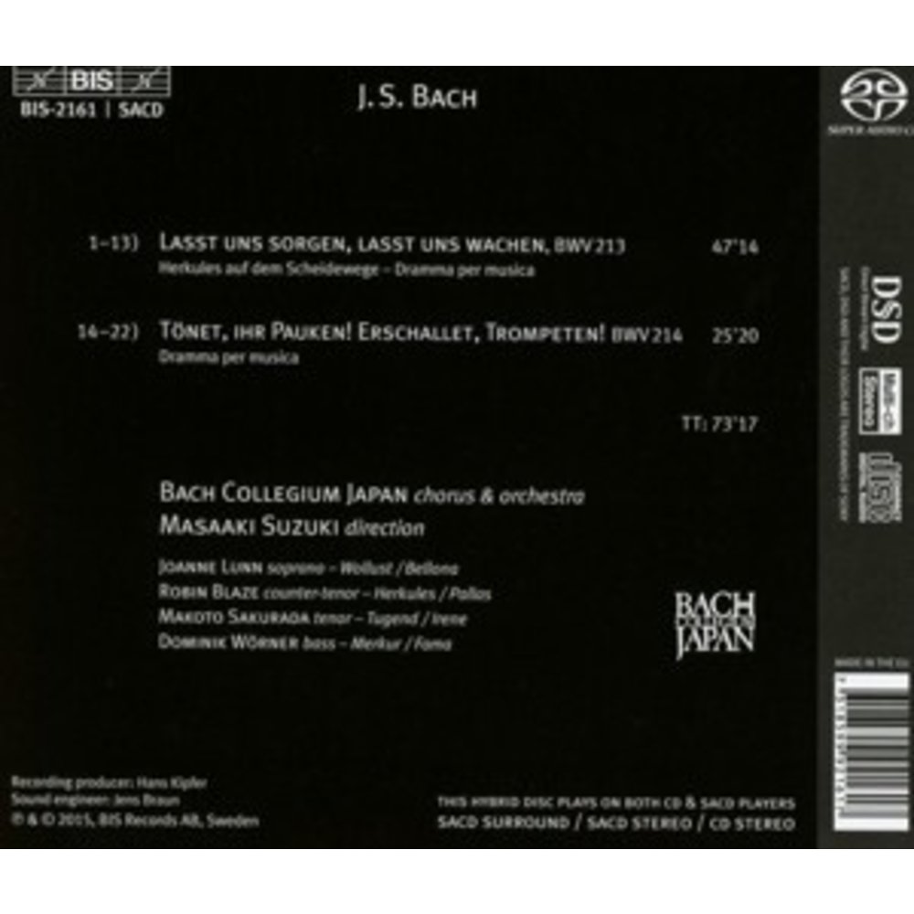 BIS Birthday Cantatas