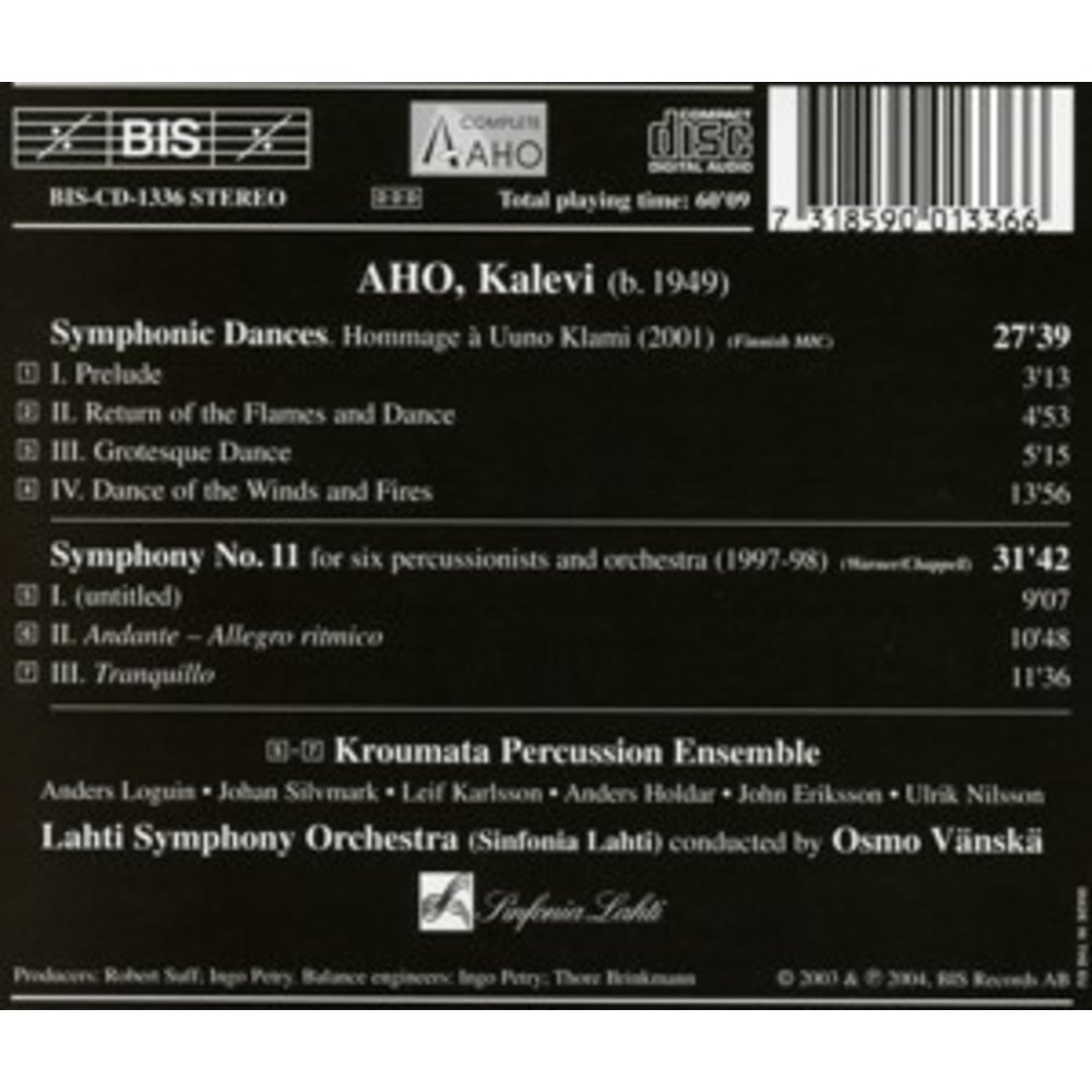BIS Aho - Symph. 11