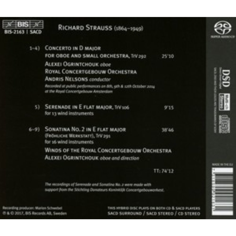 BIS Oboe Concerto- Wind Serenade-Wind Sonatina N 2