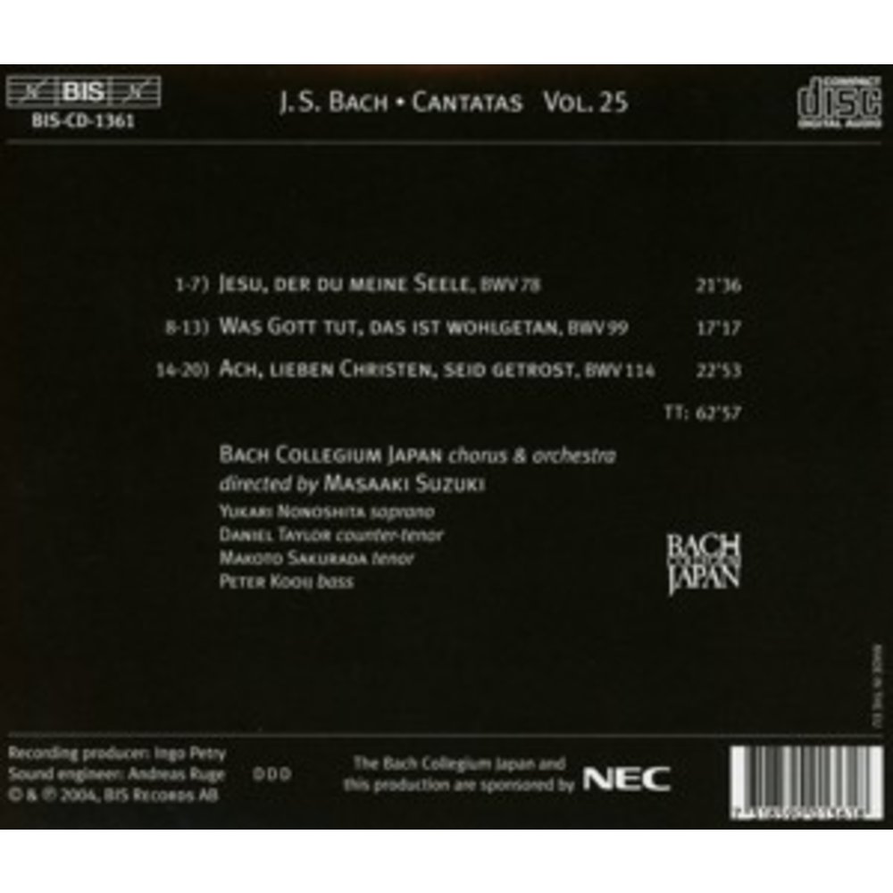 BIS Bach - Cantatas 25