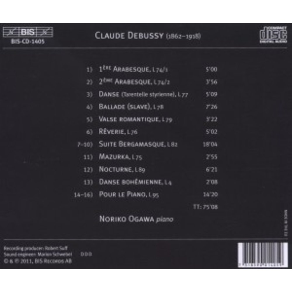 BIS Debussy: Piano Music, Volume 5