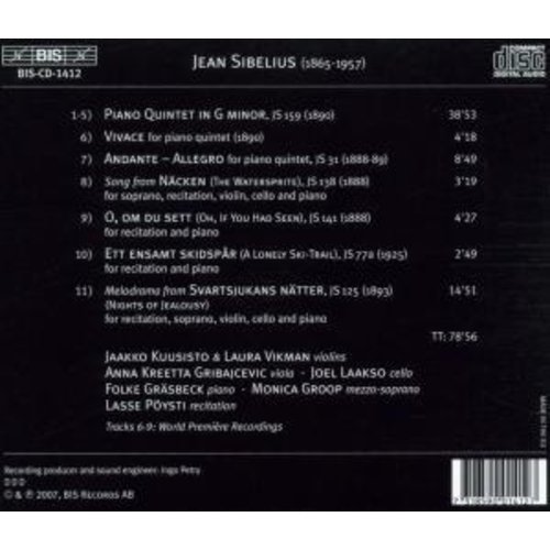 BIS Sibelius - Piano Quintet