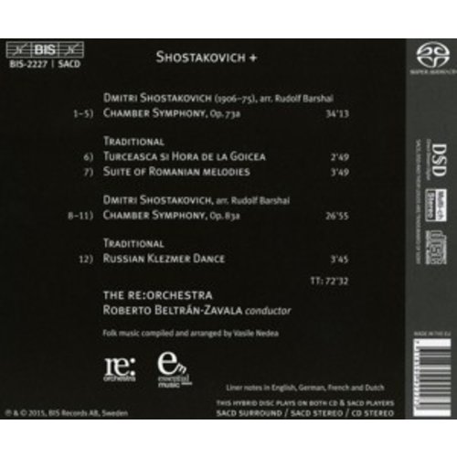 BIS Shostakovich: Chamber Symphonies Op. 73A & 83A And