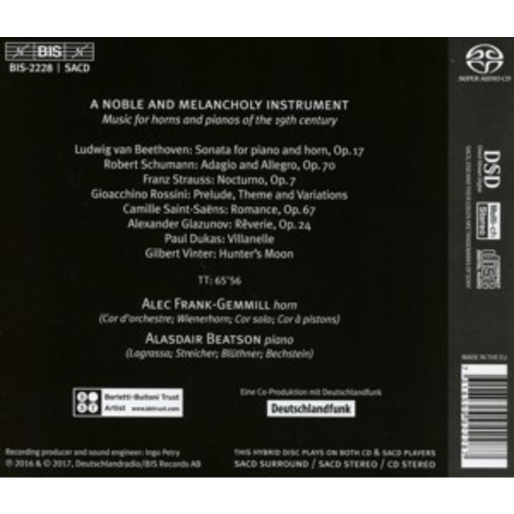 BIS A Noble And Melancholy Instrument