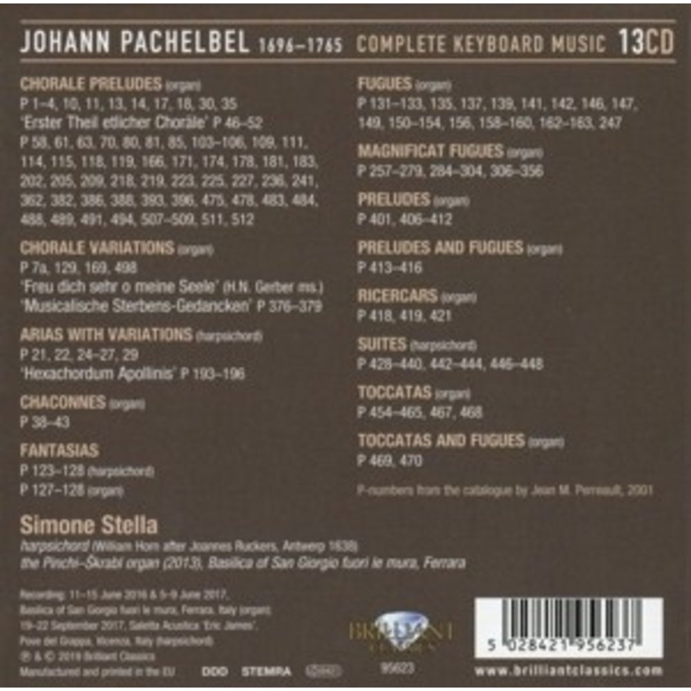 Brilliant Classics Pachelbel: Complete Keyboard Music