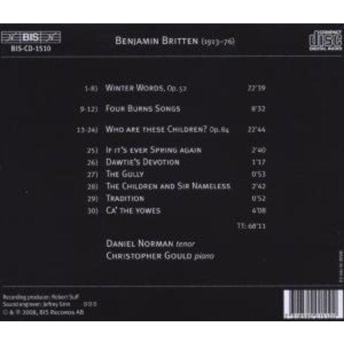 BIS Britten - Songs