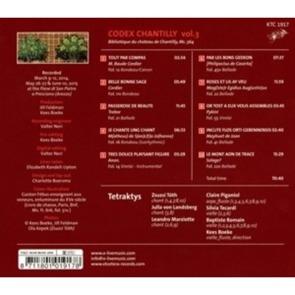 Etcetera Codex Chantilly Vol.3