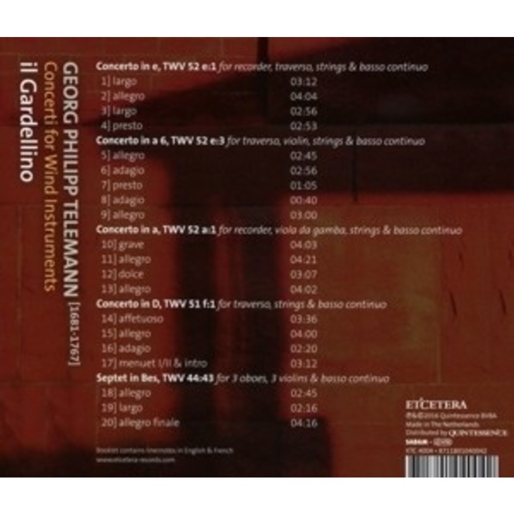 Etcetera Concerti & Septet For Wind Instrume