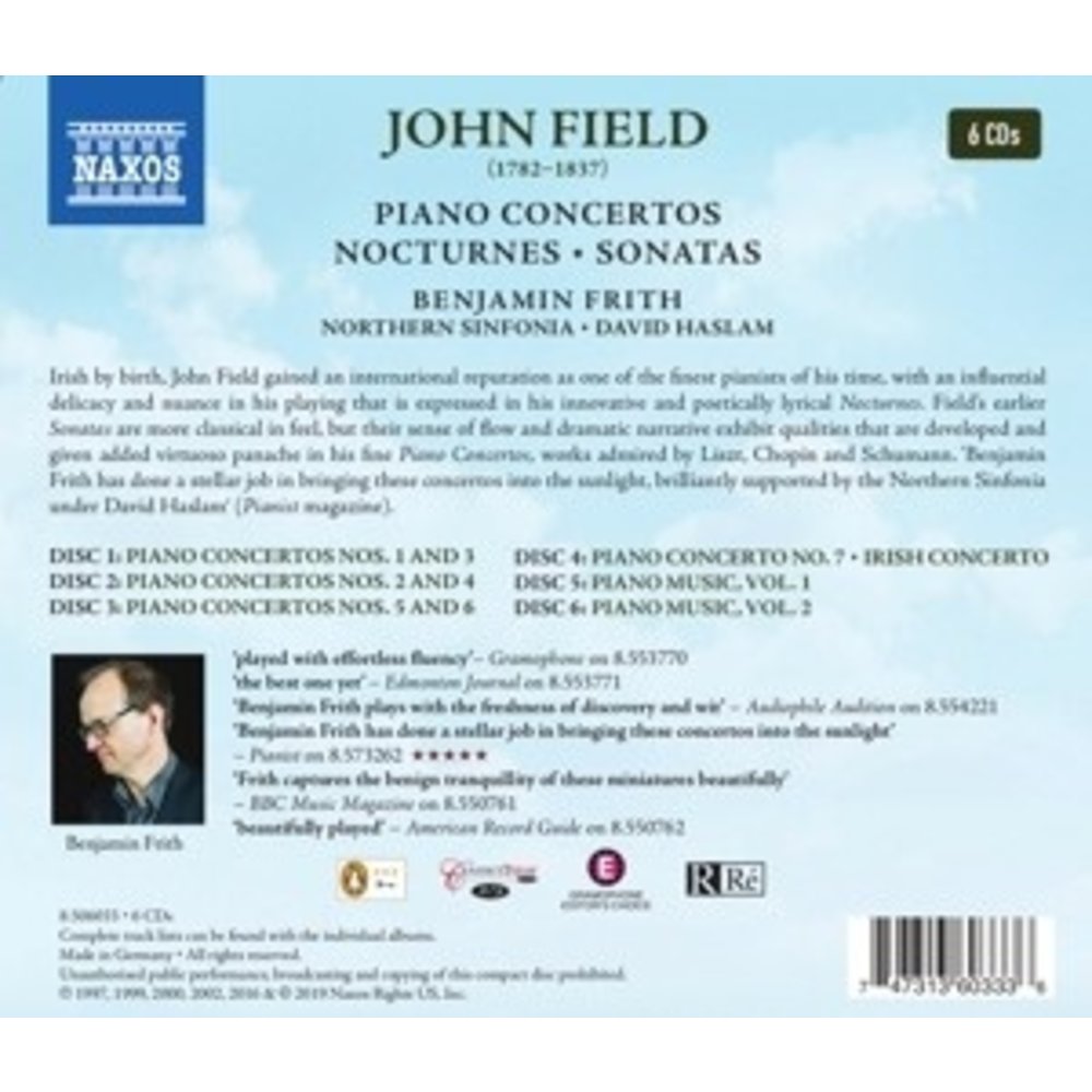 Naxos John Field: Piano Concertos  - Nocturnes - Sonatas