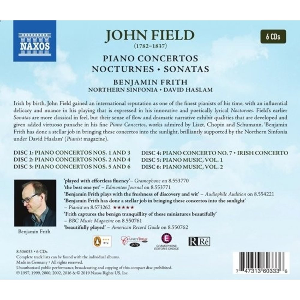 Naxos John Field: Piano Concertos  - Nocturnes - Sonatas