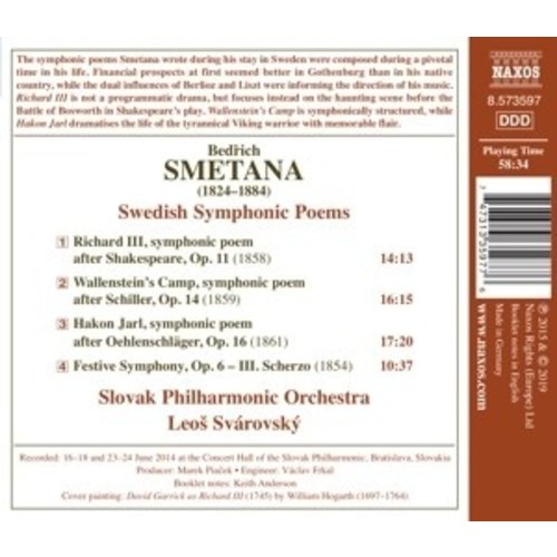 Naxos Smetana: Swedish Symphonic Poems