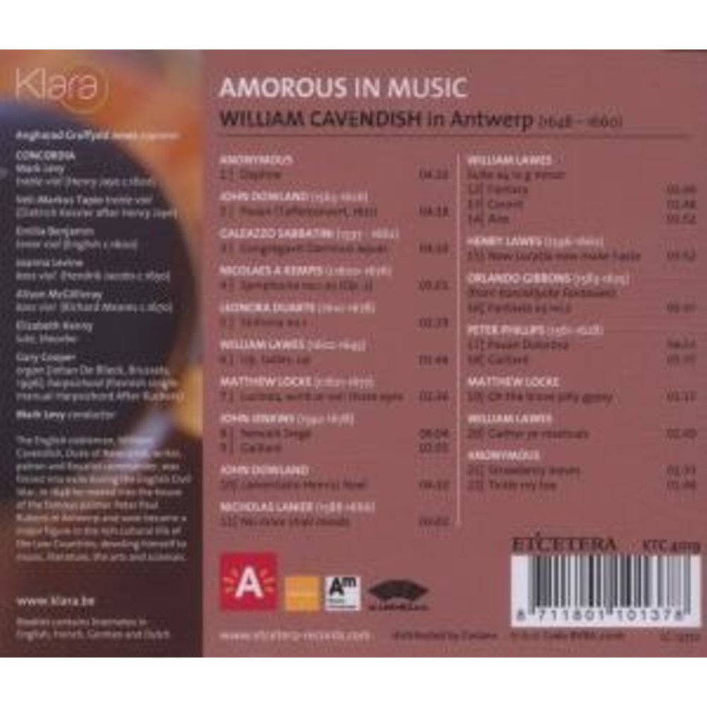 Etcetera Amorous In Music/William Cavendisch