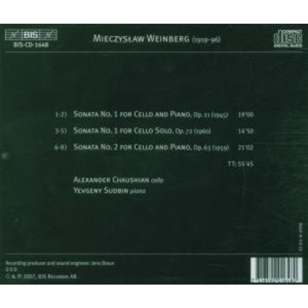 BIS Weinberg - Cello Sonatas