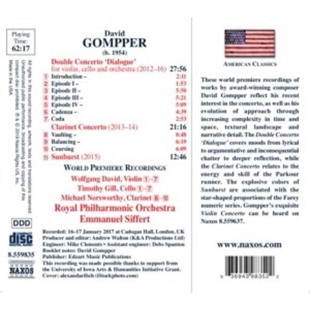 Naxos Double Concerto 'Dialogue'  - Clari