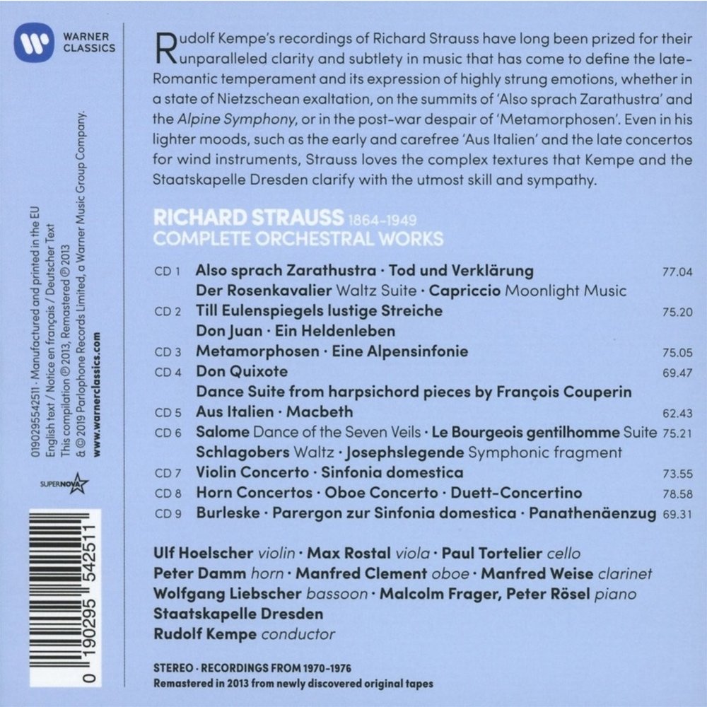 Erato/Warner Classics Complete Orchestral Works
