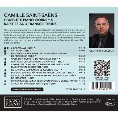 Grand Piano Saint-SaÃ«ns: Complete Piano Works . 5