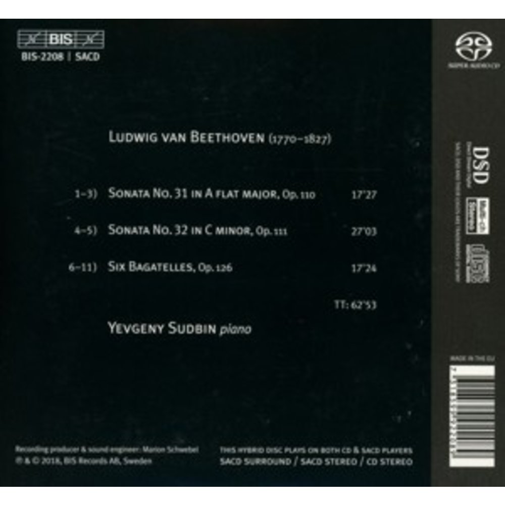 BIS Piano Sonatas Op. 110 And Op. 111 -