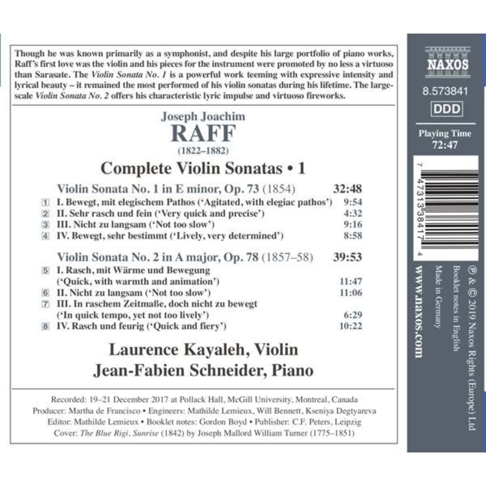 Naxos Complete Violin Sonatas, Vol. 1