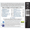 Naxos The Guerra Manuscript, Vol. 5 - 17Th Century Secul Naxos The Guerra Manuscript, Vol. 5 - 17Th Century Secul