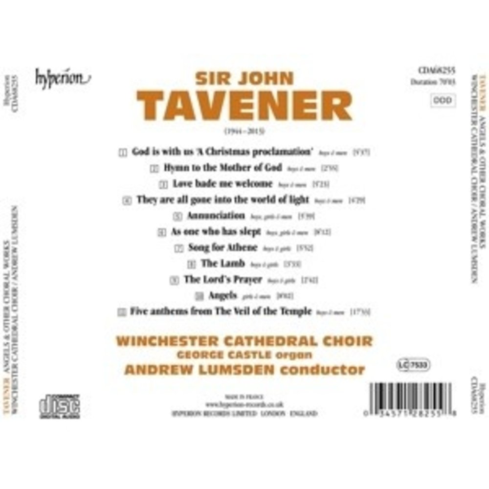 Hyperion Tavener: Angels & Other Choral Works