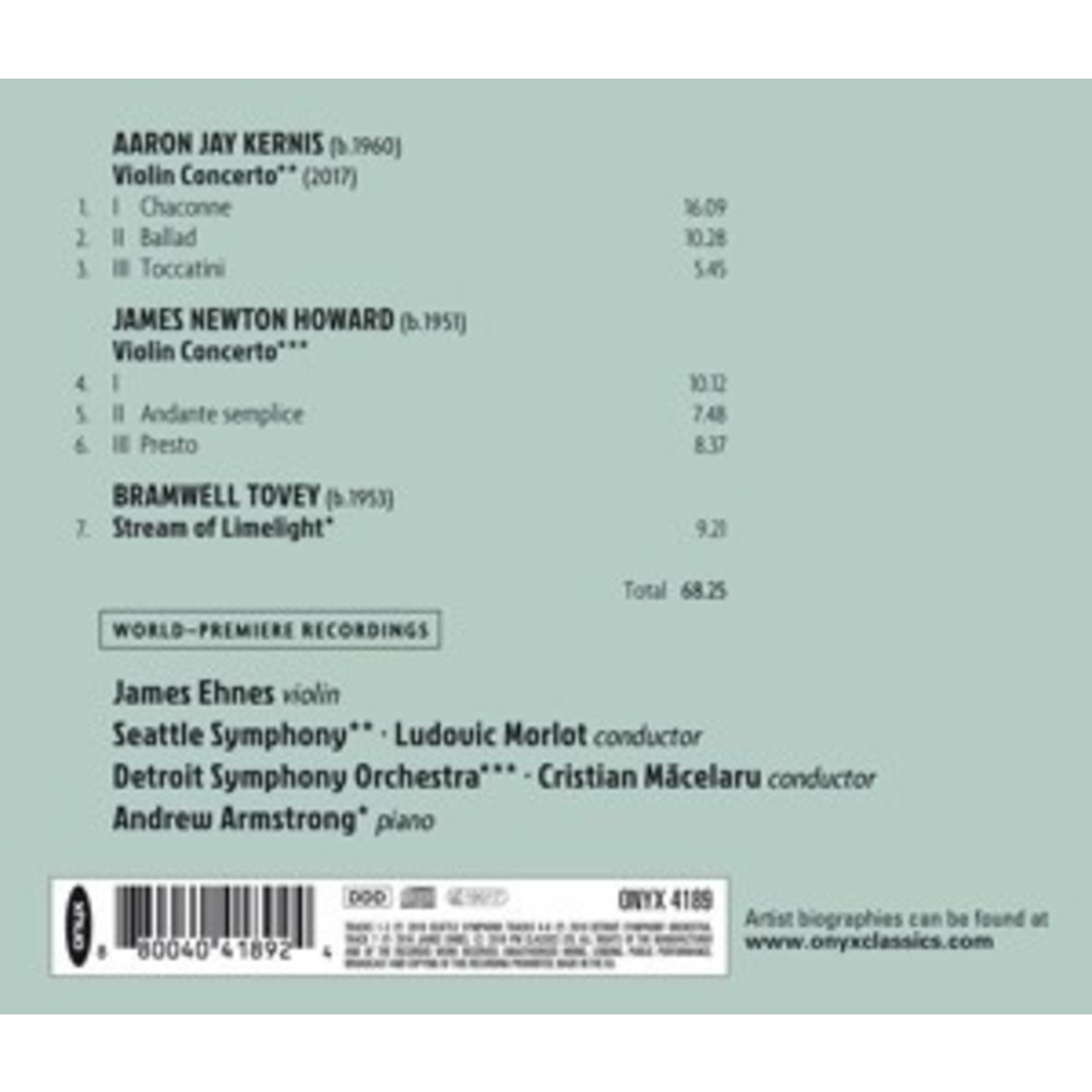 ONYX CLASSICS Violin Concerto
