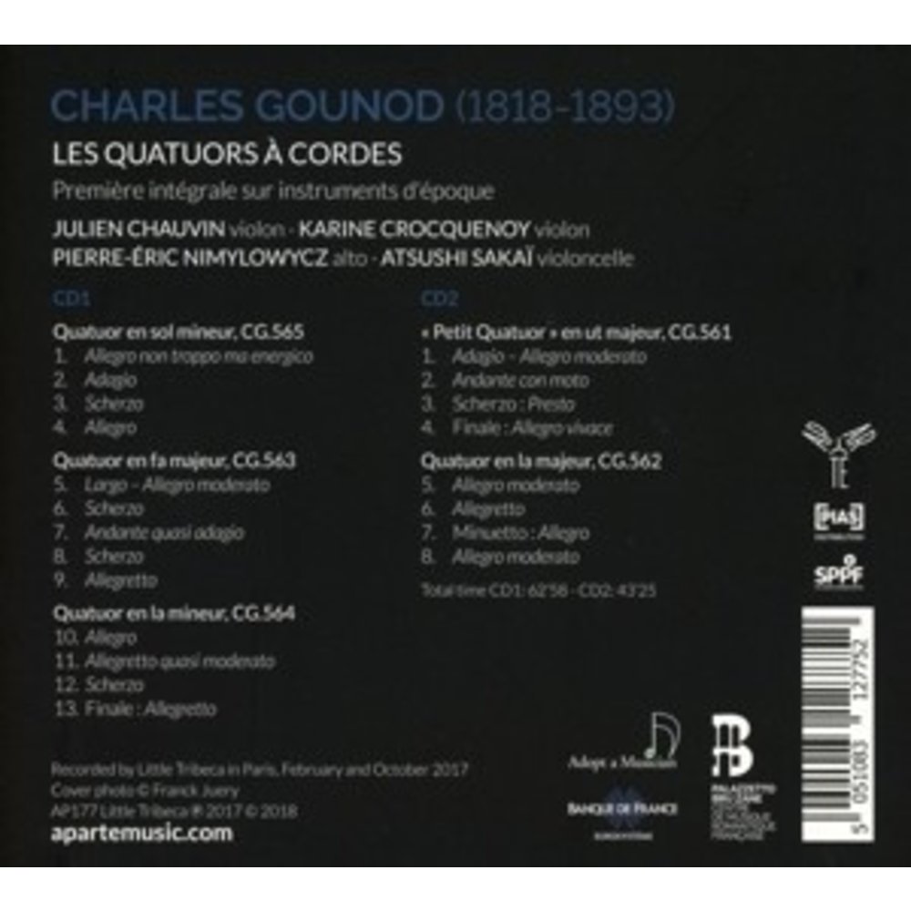 Aparté Integrale Des Quatuors A Cordes