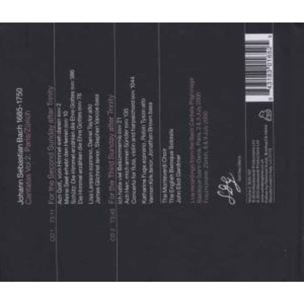 SOLI DEO GLORIA Bach J.s. / Cantates Vol.2