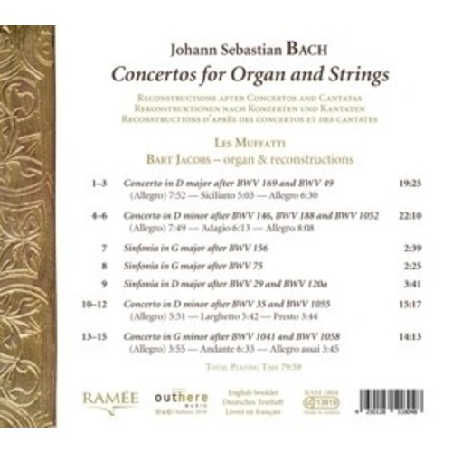 Ramée J.S. Bach: Concertos For Organ And Strings