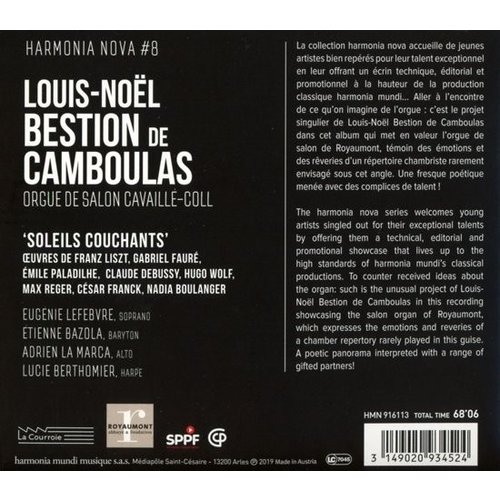 Harmonia Mundi Louis-Noel Bestion De Camboulas Sol