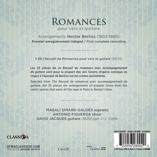 Romances Pour Voix Et Guitare