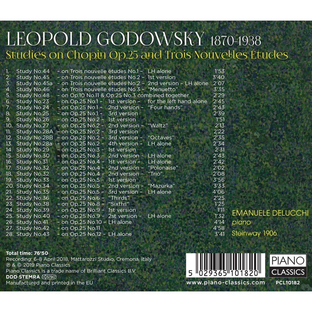 Piano Classics Godowsky: Studies On Chopin Op.25