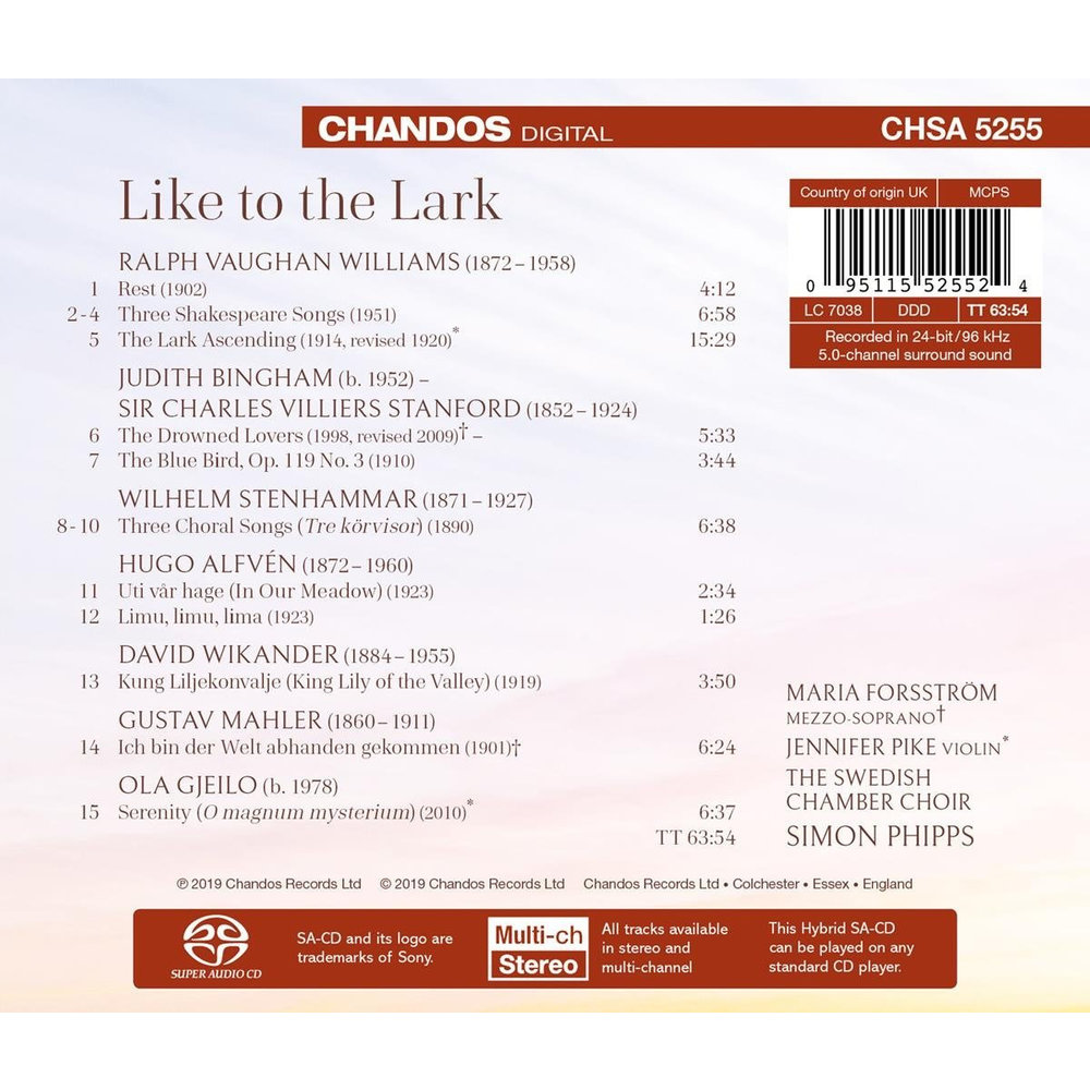 CHANDOS Like To The Lark