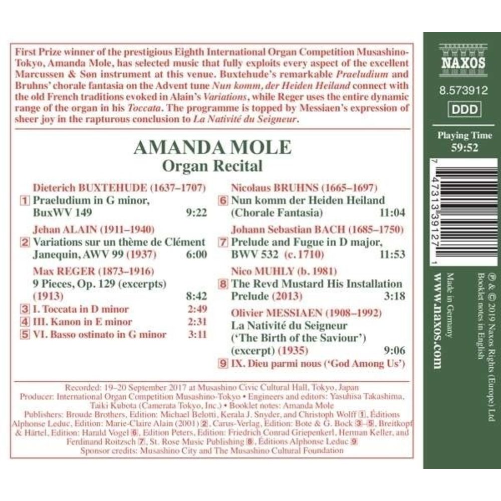 Naxos Praeludium In G Minor, Buxwv 149 -