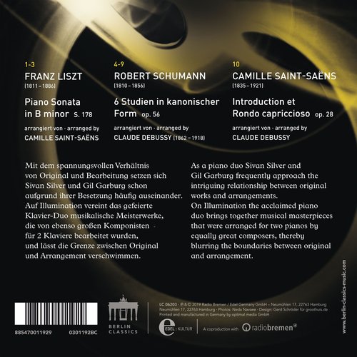 Berlin Classics Liszt, Schumann, Debussy, Saint-SaÃ«ns: Illumination