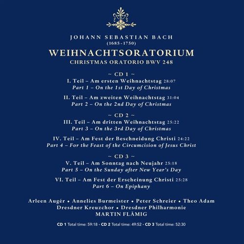 Berlin Classics Bach:weihnachtsoratorium Remastered 2019